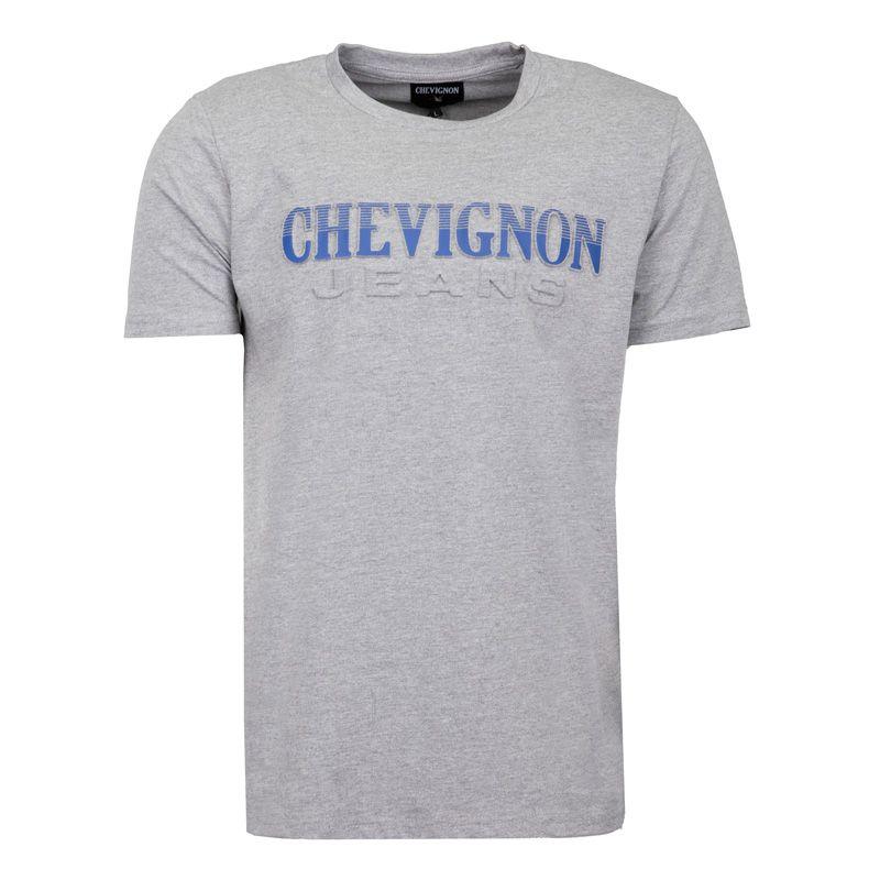 Мужская полосатая хлопковая футболка с логотипом CHEVIGNON