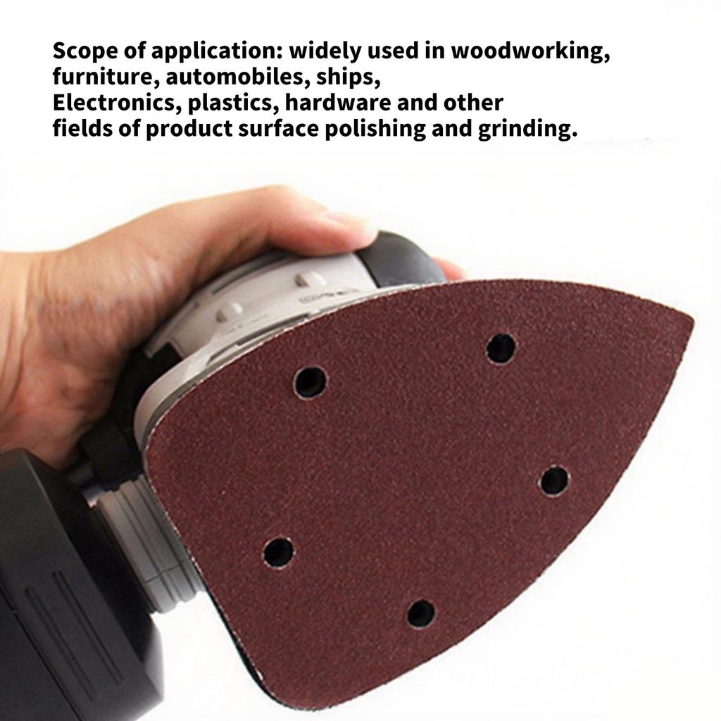 30 шт. Наждачная бумага для мышиной шлифмашинки 5 отверстий Основа Шлифовальные листы Абразивный материал для обработки дерева, металла, пластика