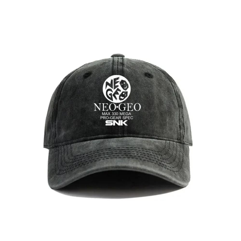 2025 Кепка Бейсболка Neo Geo Pro Gear Spec Логотип Потертые Шляпы Кепка Мужская Ретро Уличная Летняя Регулируемая Кепка Папы Повседневная Универсальная