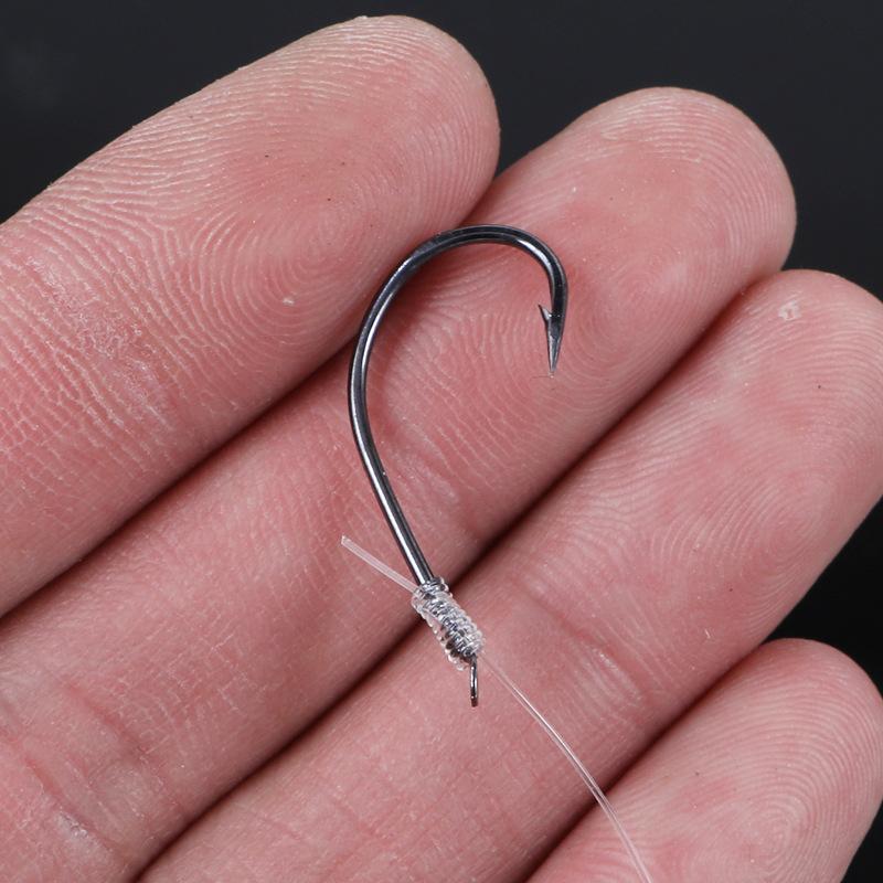 Marushi fish hook barrel tied finished product with line single hook No. 8-26 sea fishing barbed sub-line hook large object fishing hook sea rod