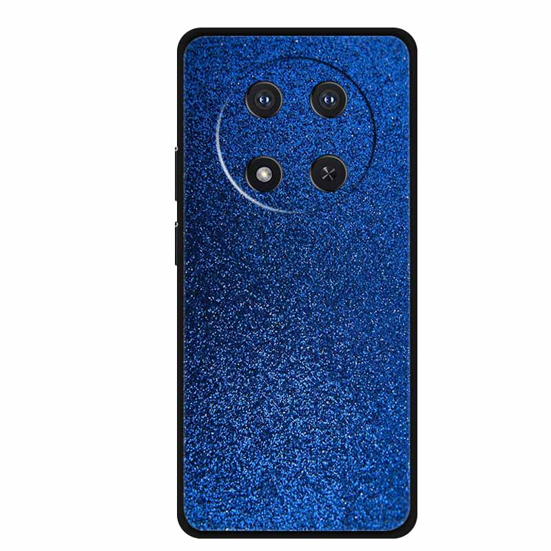 Чехол для Honor X9c X 9 c Цветочки Черный Силикон ТПУ Мягкая Задняя Крышка Для Honor Magic 7 Pro Magic7 5G lite Чехол для Телефона Funda