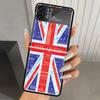 Флаг Великобритании Union Jack Англия Жесткий ПК Чехол для Телефона для Samsung Galaxy Z Flip 7 6 5 4 3 Черный ZFlip7 ZFlip6 Flip5 Flip4 Flip3 5G Печать