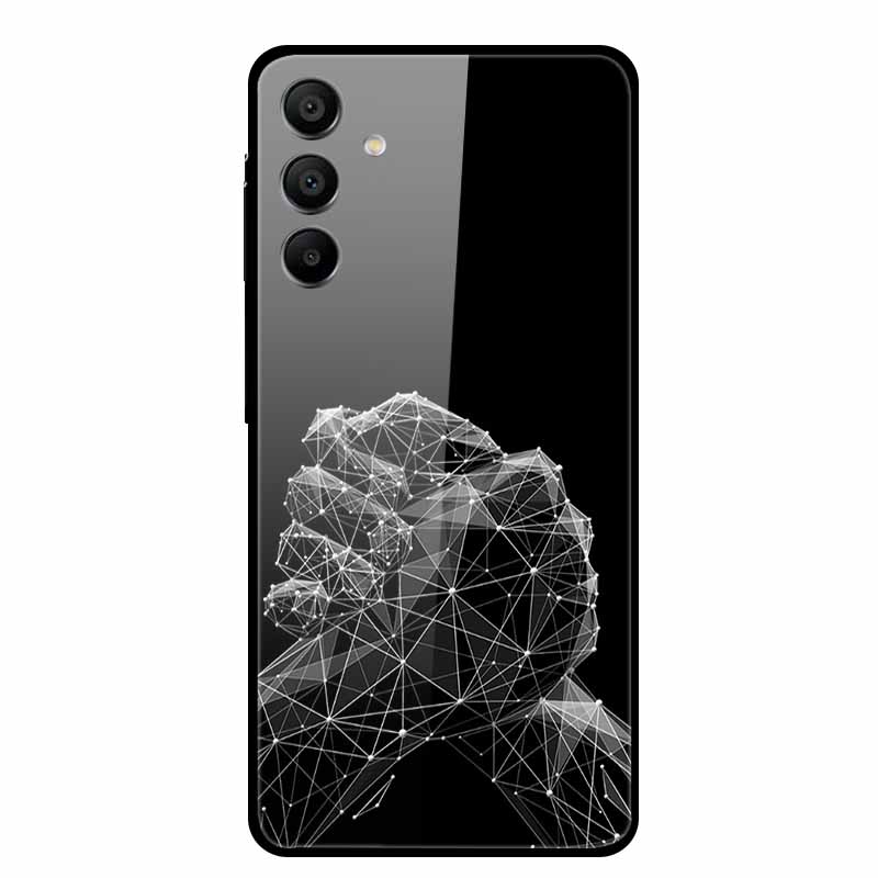 For Samsung Galaxy A16 5G Tempered Glass Case Back Cover Hard Phone Cases for SamsungA16 6.7" Fundas Fashion Protector New Coque