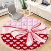 1pc Heart Bows Carpet for Office, Non-slip, Soft and Durable Office Rug, Perfect for Office yy260128076