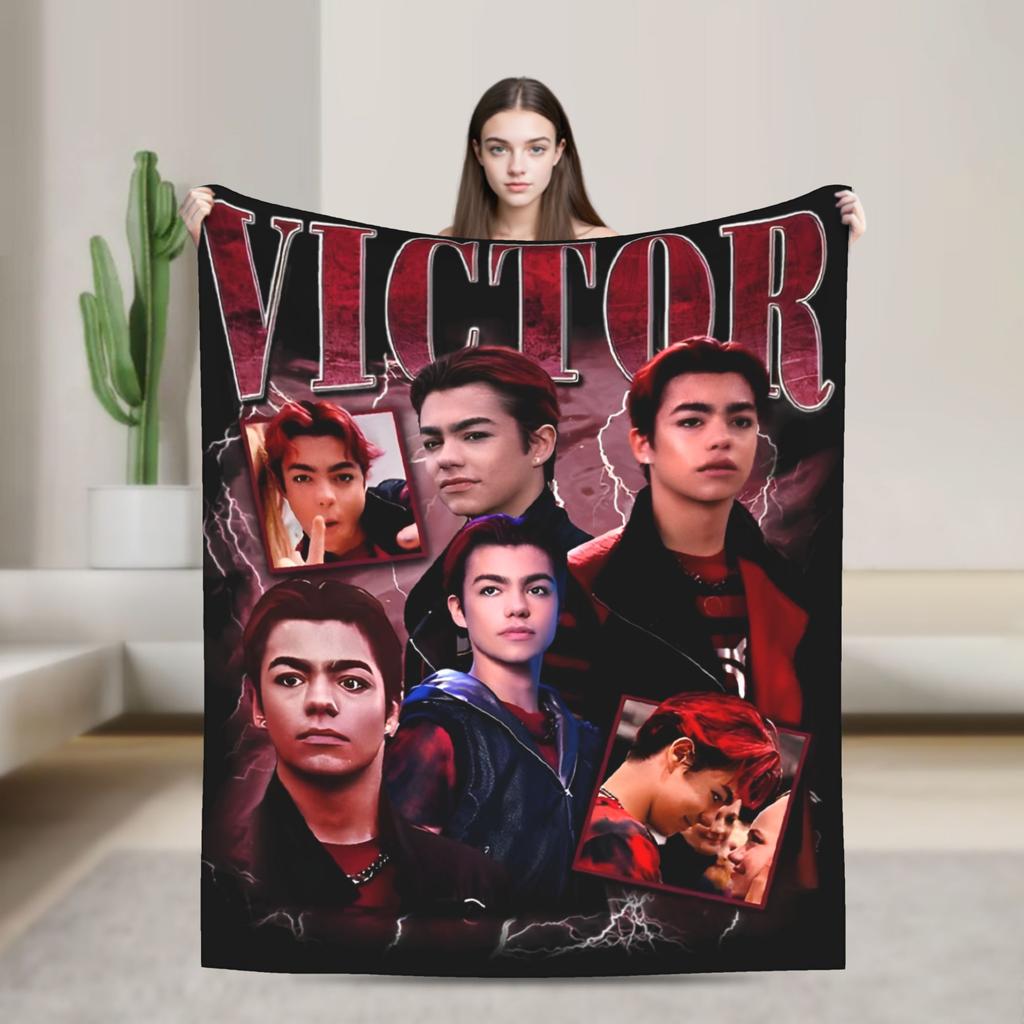 Зомби 4 Рассвет вампиров Вязаные одеяла Фланелевые Аддисон Подделка Легкие пледы Путешествия Дом Диван Тонкое одеяло