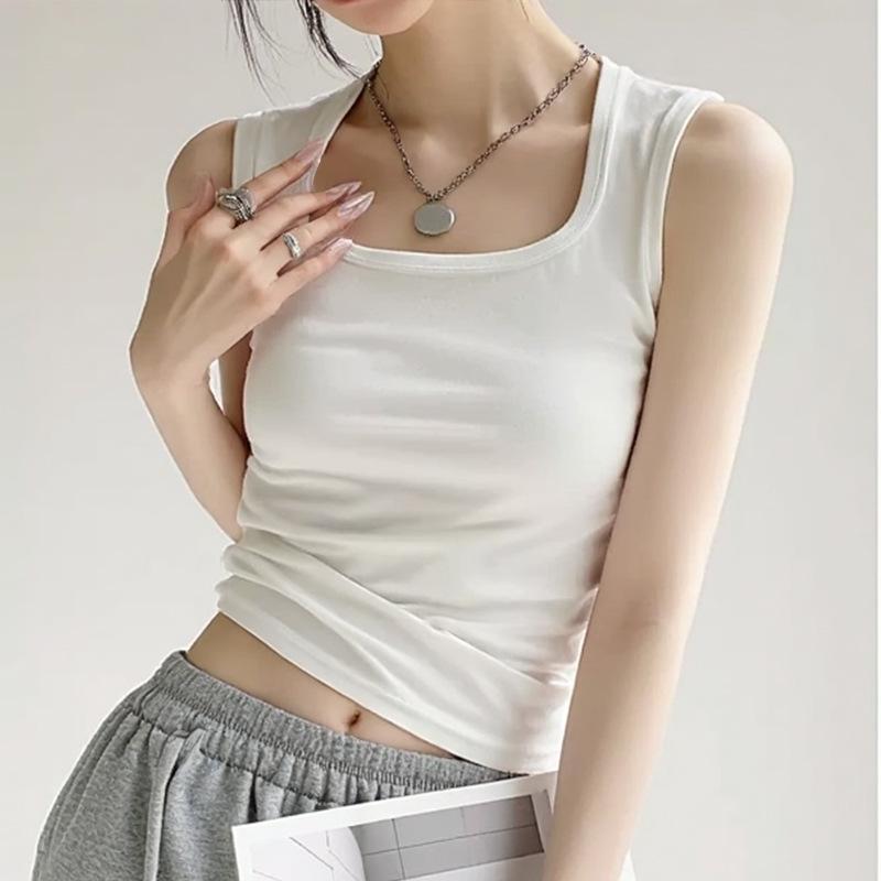 Women's Camisole: 2025 Summer Style, Pure Cotton, I-Back, Wide Straps, Covers Underarm Areas.