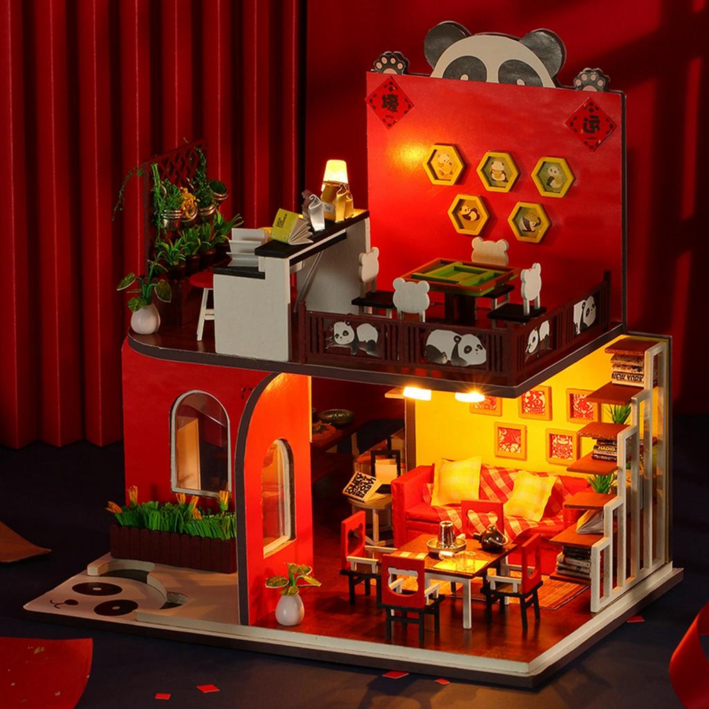 Мини-кукольные домики Модели Набор Миниатюрный кукольный домик Мебель Аксессуары Игрушка Подарок на день рождения