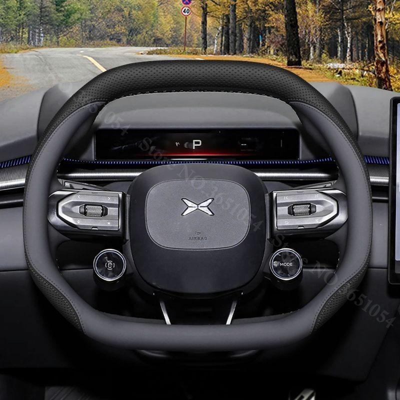 Для Xpeng P7 XiaoPeng P7 2026 2026 Чехол на руль автомобиля Кожаный Ультратонкий Противоскользящий Обертка на ручку Аксессуары для интерьера