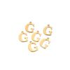 30pcs Stainless Steel Gold Color 26 Letter Pendant Alphabet Charms Necklace Pendant Bracelet Making Earring Findings DIY Jewelry