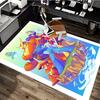 1pc Mega Man Anime Cartoon Design Office Chair Mat Non-Slip Carpet for Home Decor, Suitable for All Seasons, Ideal Gift for Fans.Y084