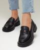 Women's Loafers Allsy 188999 36 Black Leather