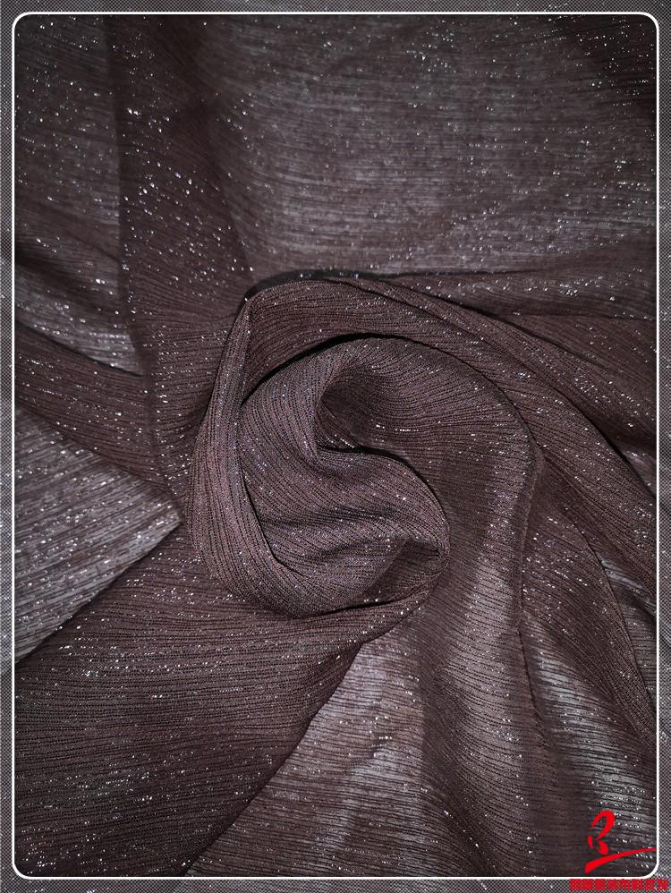 Super Sheer Silver Sequin Silk Gingham Chiffon Brocade Fabric for Dance Costumes