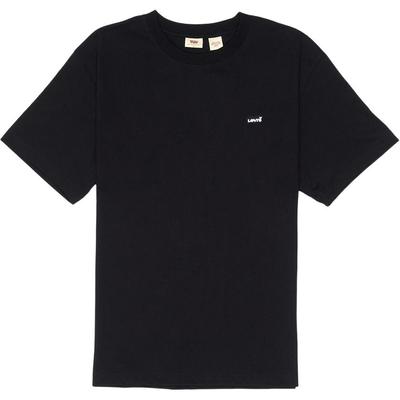 Мужская футболка Levis Plain Minimalist с круглым вырезом и коротким рукавом, топы, черный 001AN-0001