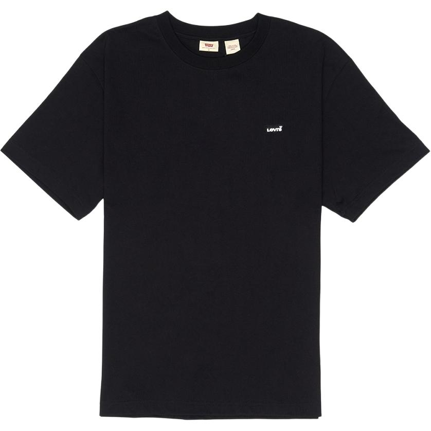 Мужская футболка Levis Plain Minimalist с круглым вырезом и коротким рукавом, топы, черный 001AN-0001