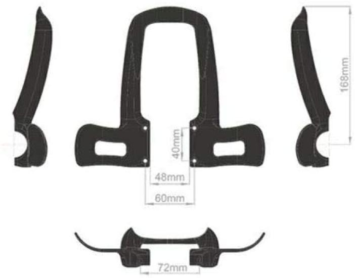 Controltech Impel TT UD Carbon Aerobar Time Red ST1770 Clip-on Trial/Triathlon Deco, TTH-13,