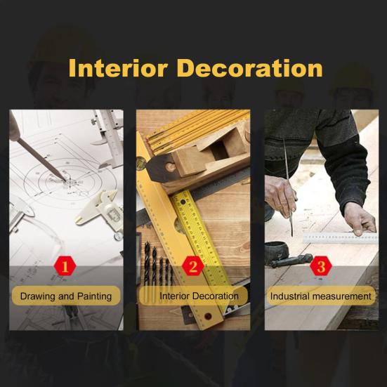 Алюминиевый сплав Инженерная масштабная линейка Высокоточный треугольный архитектурный чертежный инструмент Масштабная линейка Чертежные принадлежности