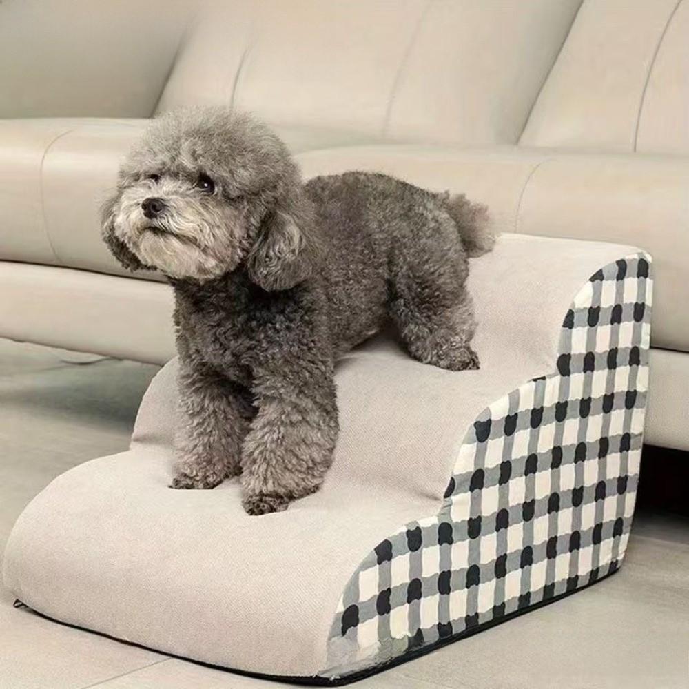 1-3 Steps Dog Stairs Anti-slip Dog Slope Ladder New Pet Safety Ramp Bed