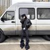 Военная бомбер-куртка Grailz с потертостями и пушистым капюшоном