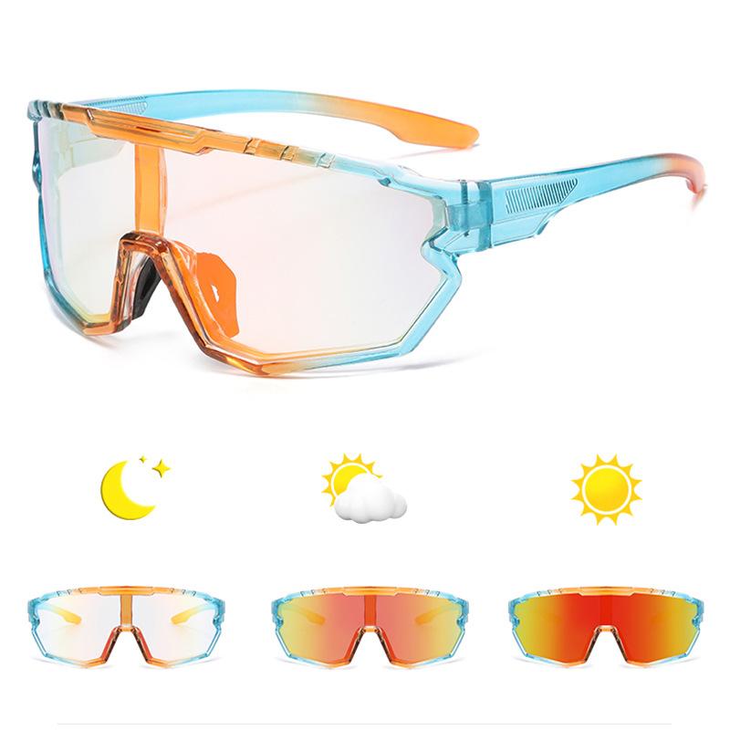 Солнцезащитные очки для велоспорта на открытом воздухе Мужские цветные очки, меняющие цвет Мужские спортивные солнцезащитные очки Женские очки для велоспорта