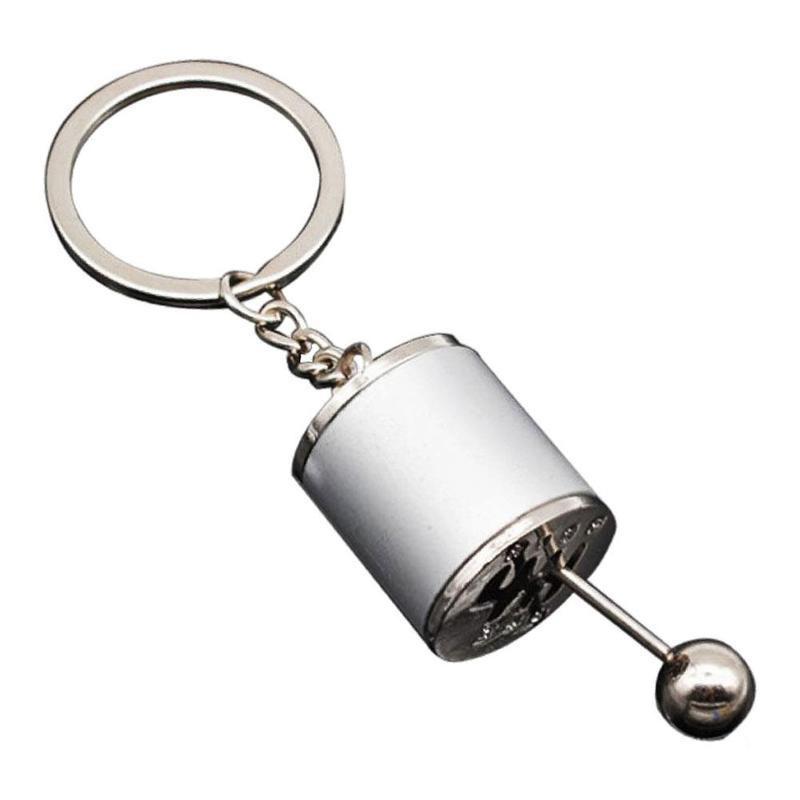 Креативный автомобильный брелок с коробкой передач и головкой передач, ручной рычаг, автомобильный металлический брелок