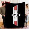 Top Gun 2D Flat Pattern Flannel Blanket High quality All Seasons Warmth and Comfort Perfect for Christmas Gifts.MMT0918606