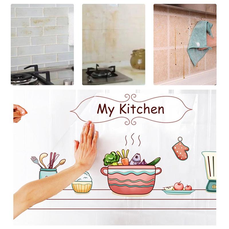 30*90см 60*90см Кухня Маслостойкая Наклейка Самоклеящиеся Водонепроницаемые Обои