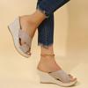 Summer Shoes for Women New Open Toe Women's Wedges Platform Slippers Outdoor Women's Casual High Heel Slippers Women Sandals