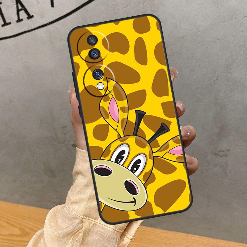 Милый Мультяшный Чехол-Жираф Для Honor Magic 7 Pro 5 6 Lite Чехол Для Honor 90 70 50 400 200 X9 X8a X8b X9a X9b X9c