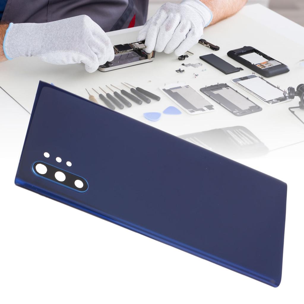 Back Cover Glass Housing Door with Pre Assembled Camera Len Repair Tool Kit for     Note 10 Plus SM N975