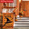 2D Flat - 2D Flat - 2D Flat Wizard Hat Broom Fun Garden Flag Outdoor Flag, Double-Sided Home Decoration for Courtyard And Lawn