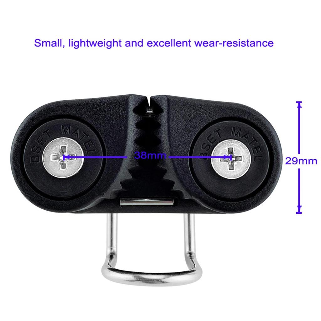 Composite 2 Row Bearing Ball Cam Cleat with Leading Ring Pilates Equipment Set Boat Fast Entry 3-12mm Rope Wire Fairlead Sailing 7