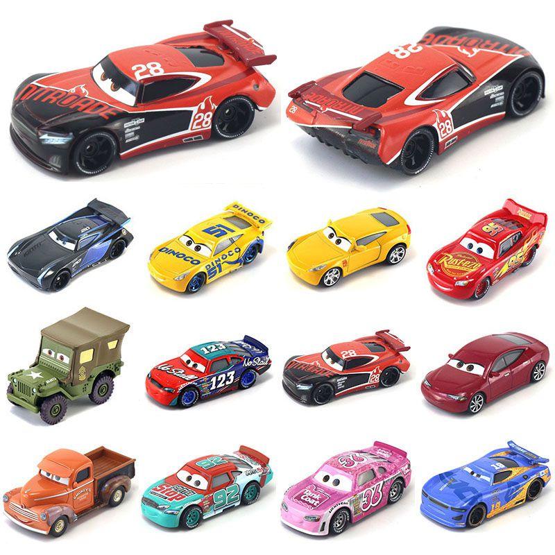 Disney Cars 95 Динозавр Серый Маккуин Сплав Детская Игрушечная Машинка Модель