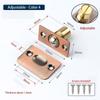 1Set Cabinet Gate Closet Door Ball Catch with Screws Door Latch Set Durable Door Stopper