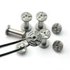 2 комплекта НОВЫХ винтов для крепления рукоятки ножа из нержавеющей стали 416, винт шпинделя, мебельный крепежный материал для заклепок