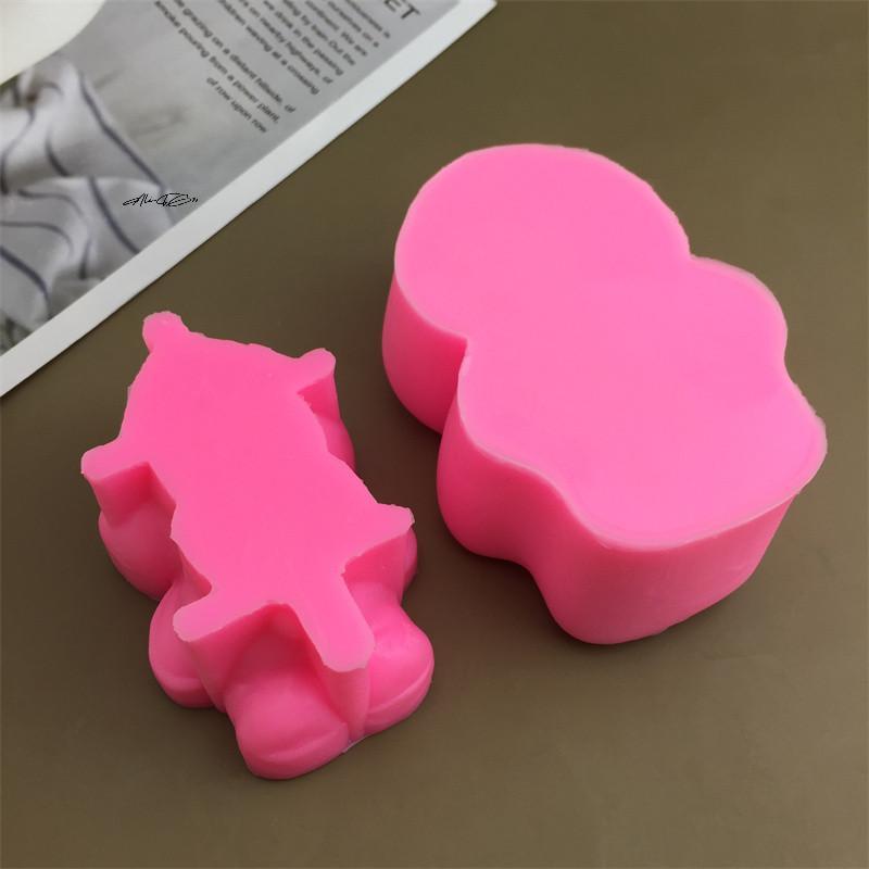 1 шт. Милый 3D Спящий Медведь Топпер для Кексов Силиконовая Форма для Муссового Торта Мороженого DIY Аксессуары для Украшения Выпечки