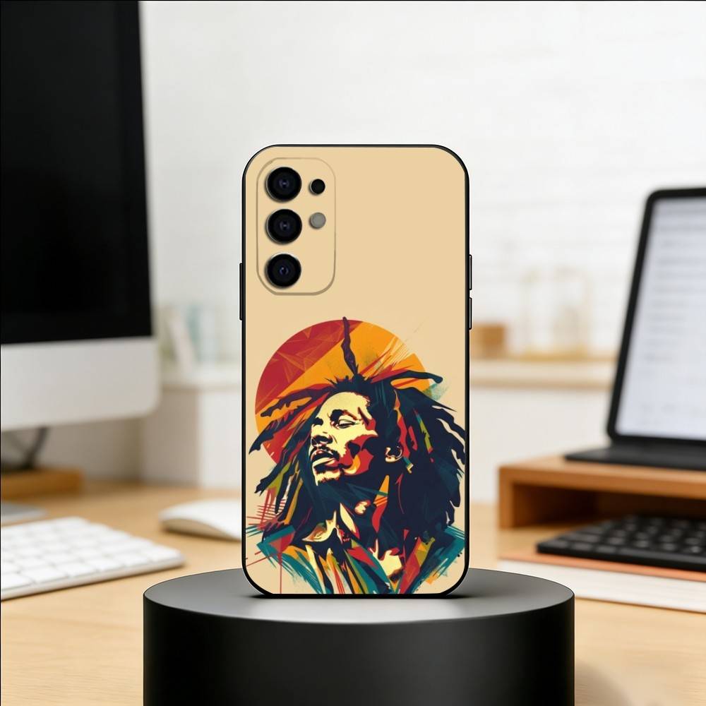 J-Jamaica Bob M-Marley Lion Phone Case For Samsung S25,S24,S21,S22,S23,S30,Ultra,S20,Plus,Fe,Lite,Note,10,Black Cover