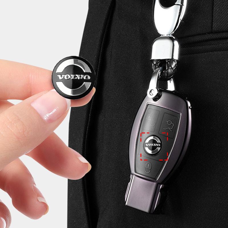 5/10/20pcs 14mm Car Key Button Sticker Keys Shell Round Shape Badge Decals For Volvo Rdesign AWD XC60 XC90 V60 S60 V50 V40 XC40