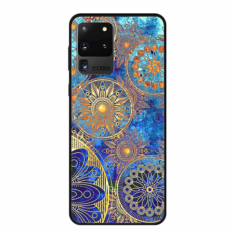 Для чехлов телефона Samsung S20 Ultra 5G Животные Мягкий силиконовый задний чехол из ТПУ для Samsung Galaxy S20 Ultra LTE 5G Funda Бампер Coque
