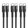 USB Type C Cable (Set of 3, 2m)Suptopwxm[PD Compatible 60W Fast Charging 480Mbps High Speed Transfer] (USB To C) Cable Heavy Duty Nylon Knit USB for