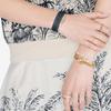 Dior Petit Cd Gold Plated Metal And White Resin Beaded Bracelet Women bracelet B1310PTCRS-D301