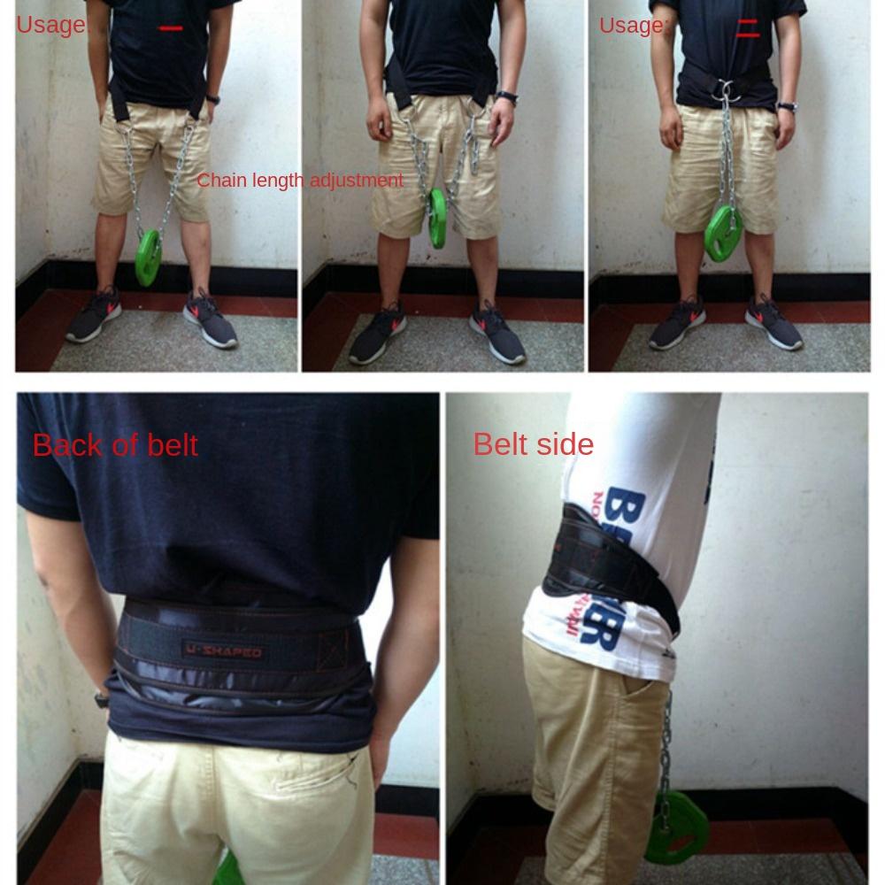 Widening Design Load Bearing Belt High Load Chain Belt Portable Barbell Belt Gym