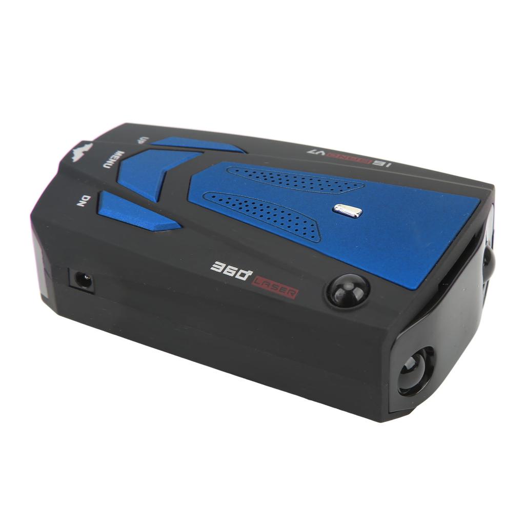 Автомобильный радар-детектор Защита 360 градусов Электронный детектор собаки Спидометр Тестер скорости Синий