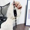Металлический ремешок с бриллиантами для Xiaomi Mi Band 10 9 8 Сверкающий ювелирный браслет-ремешок для Mi Band 9 10 Женский сменный браслет