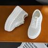 Thick-soled Hollowed-out Fashion Casual Shoes Women's Summer New Woven Mesh White Shoes Versatile Muffin Shoes