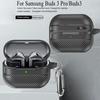 Новый ТПУ чехол для Samsung Galaxy Buds 3 Pro Buzz 3 Pro Buds3 Pro Чехол С рисунком из углеродного волокна ПК Защитные чехлы С крючком