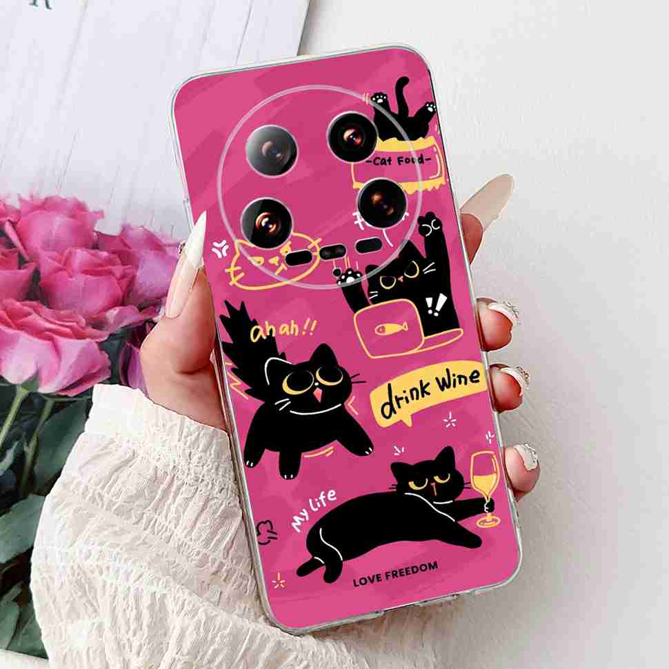 Case For Xiaomi 14 Ultra Butterfly Silicone Soft Phone Cover For Xiaomi Mi 14 Mi14 Ultra Shockproof Back Fundas Xiaomi 14Ultra