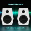 Sanyun SW209 36W Computer Gaming Speakers with 3 EQ Modes Dynamic 3D Surround RGB Compatible with White (Game/Movie/Music), Sound, 24-bit DAC,