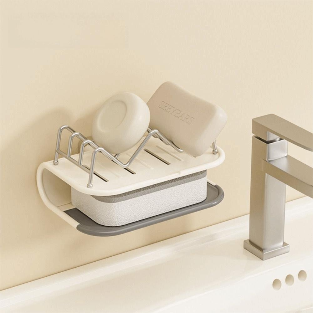 Space Saving Bathroom Soap Dish M Rack Soap Drain Box Convenient Bathroom Soap Tray Home