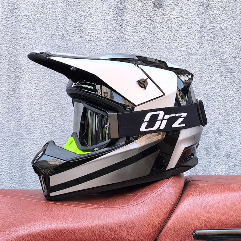 Orz Off-Road Helmets Kids Teens Electric Bike Helmets Men and Women Rally Helmets Mountain Bike Riding Downhill