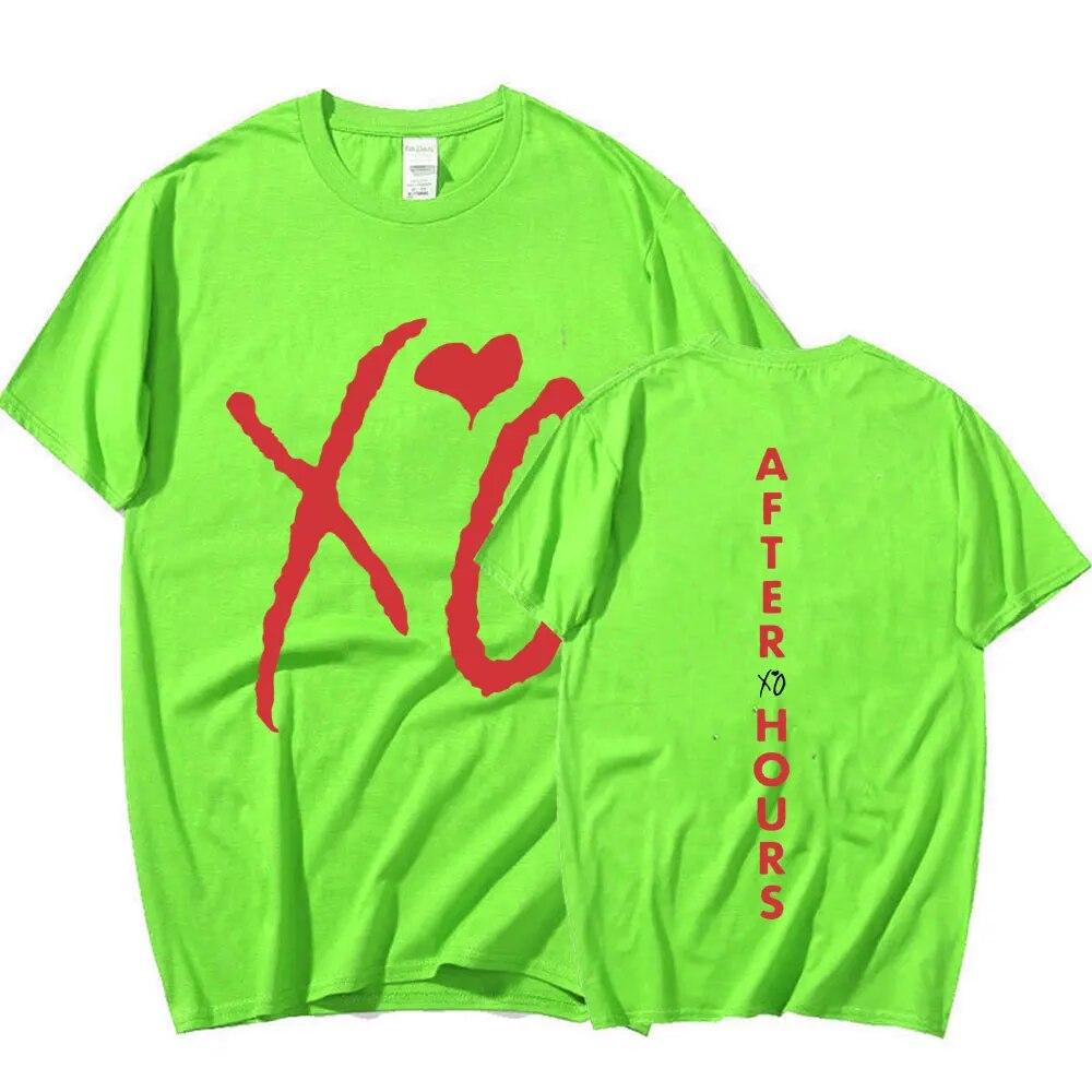 The Weeknd XO After Hours футболка с принтом букв унисекс Harajuku одежда в стиле хип-хоп футболка высокого качества из хлопка уличная одежда футболки